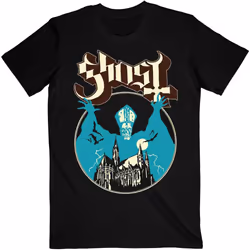 Ghost Unisex Adult Opus T-Shirt - S, Black/Blue