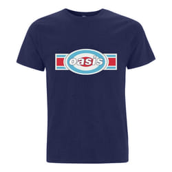 Oasis Unisex Adult Oblong Target T-Shirt - S, Navy Blue