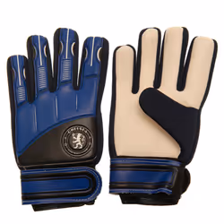 Chelsea FC Childrens/Kids Delta Crest Goalkeeper Gloves
