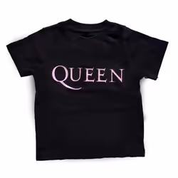 Queen Childrens/Kids Logo T-Shirt - 3 Years, Black