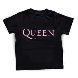 Queen Childrens/Kids Logo T-Shirt - 5 Years, Black