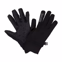 Regatta Childrens/Kids Grippy II Lightweight Gloves - 7-10 Years, Black/Dark Grey