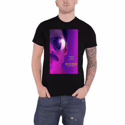 Queen Unisex Adult Freddie Mercury T-Shirt - XL, Black