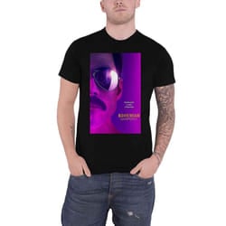 Queen Unisex Adult Freddie Mercury T-Shirt - XL, Black
