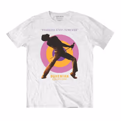 Queen Unisex Adult Fearless T-Shirt - M, White