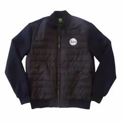 The Beatles Unisex Adult Logo Quilted Jacket - XL, Black