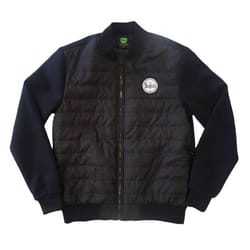 The Beatles Unisex Adult Logo Quilted Jacket - XL, Black