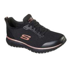 Skechers Womens/Ladies Squad SR Safety Shoes - 4 UK, Black/Rose Gold