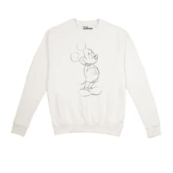 Disney Womens/Ladies Mickey Mouse Sketch Sweatshirt - S, Stone