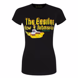 The Beatles Womens/Ladies Yellow Submarine Nothing Is Real T-Shirt - XXL, Black