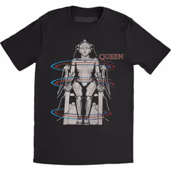 Queen Unisex Adult European Tour 1984 T-Shirt - L, Black