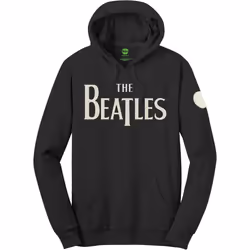 The Beatles Unisex Adult Apple Logo Hoodie - L, Black