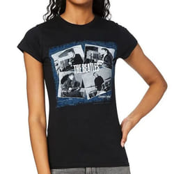 The Beatles Womens/Ladies At The Cavern Back Print T-Shirt - XL, Black