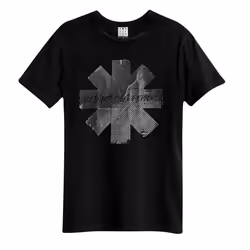 Amplified Unisex Adult Duct Tape Red Hot Chilli Peppers T-Shirt - XS, Black