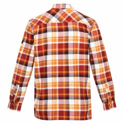 Regatta Mens Thamos Checked Long-Sleeved Shirt - 2XL, Cathay Spice