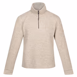 Regatta Mens Lanchester Marl Quarter Zip Fleece Top - XXL, Gold Sand