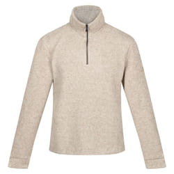 Regatta Mens Lanchester Marl Quarter Zip Fleece Top - XXL, Gold Sand