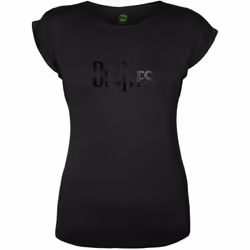 The Beatles Womens/Ladies Drop T Logo T-Shirt - L, Black