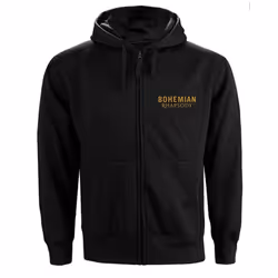 Queen Unisex Adult Bohemian Rhapsody Movie Poster Full Zip Hoodie - S, Black