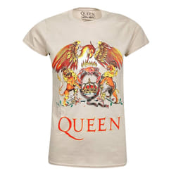 Queen Womens/Ladies Classic Crest T-Shirt - XL, Sand