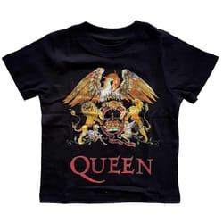 Queen Childrens/Kids Classic Crest T-Shirt - 3 Years, Black