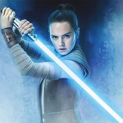 Star Wars: The Last Jedi Lightsaber Rey Canvas Print