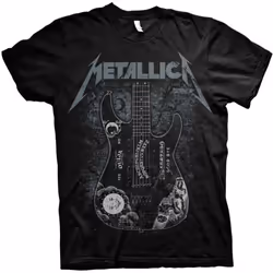 Metallica Unisex Adult Hammett Ouija Guitar T-Shirt - L, Black