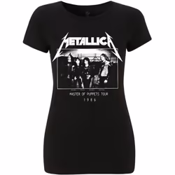 Metallica Womens/Ladies MOP Damage Inc Tour Photograph T-Shirt - M, Black