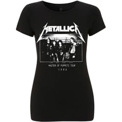 Metallica Womens/Ladies MOP Damage Inc Tour Photograph T-Shirt - M, Black