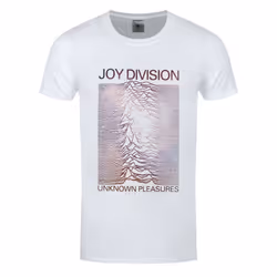 Joy Division Unisex Adult Unknown Pleasures Gradient T-Shirt - S, White