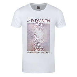 Joy Division Unisex Adult Unknown Pleasures Gradient T-Shirt - S, White