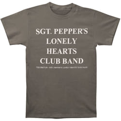 The Beatles Unisex Adult Sgt Peppers Lonely Hearts Club Band Drum T-Shirt - XL, Charcoal Grey