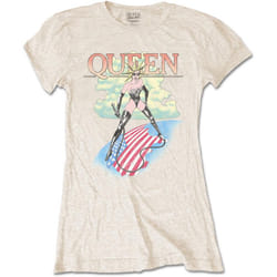 Queen Womens/Ladies Mistress T-Shirt - L, Sand