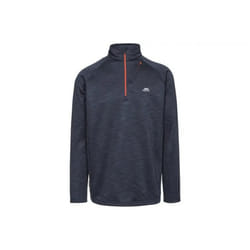 Trespass Mens Harold Half Zip Fleece Top - S, Navy Marl