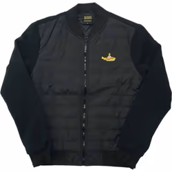 The Beatles Unisex Adult Yellow Submarine Quilted Padded Jacket - S, Black