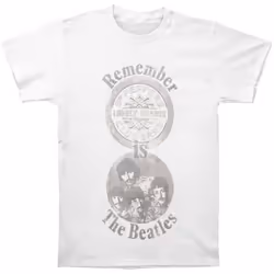 The Beatles Unisex Adult Remember T-Shirt - S, White