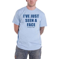 The Beatles Unisex Adult I've Just Seen A Face Back Print T-Shirt - XL, Light Blue