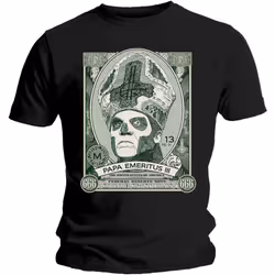 Ghost Unisex Adult Papa Cash T-Shirt - M, Black