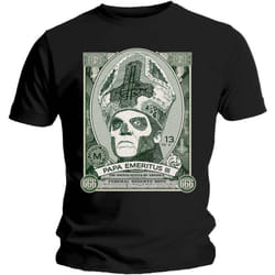 Ghost Unisex Adult Papa Cash T-Shirt - M, Black