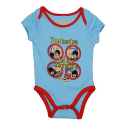 The Beatles Toddler Yellow Submarine Porthole Babygrow - 6-9 Months, Light Blue