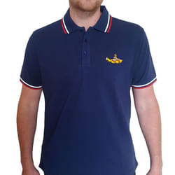 The Beatles Unisex Adult Yellow Submarine Polo Shirt - S, Navy Blue