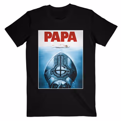 Ghost Unisex Adult Papa Jaws T-Shirt - S, Black