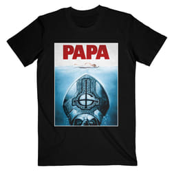 Ghost Unisex Adult Papa Jaws T-Shirt - XXL, Black