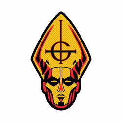 Ghost Papa Head Standard Patch