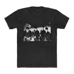 The Beatles Unisex Adult Group Shot T-Shirt - S, Black