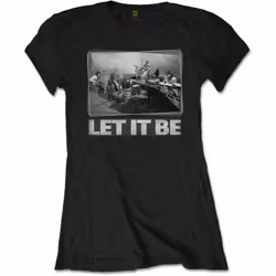 The Beatles Womens/Ladies Let It Be Studio T-Shirt - XXL, Black