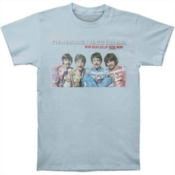 The Beatles Unisex Adult LP Here Now T-Shirt - S, Light Blue