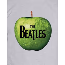 The Beatles Unisex Adult Apple Logo T-Shirt - XL, Grey