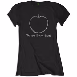 The Beatles Womens/Ladies On Apple Diamante T-Shirt - XL, Black