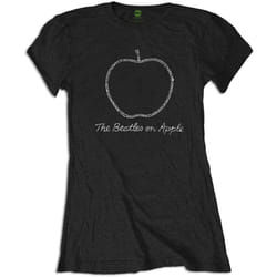 The Beatles Womens/Ladies On Apple Diamante T-Shirt - XL, Black